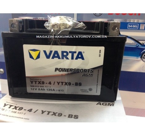 VARTA AGM YTX9-BS 12v 8Аh 135A