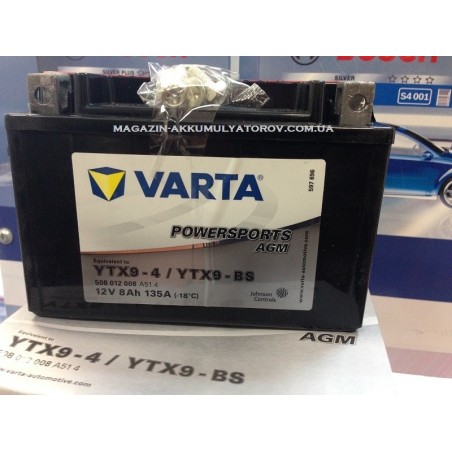VARTA AGM YTX9-BS 12v 8Аh 135A
