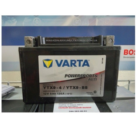 VARTA AGM YTX9-BS 12v 8Аh 135A