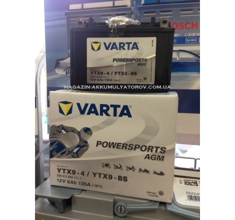 VARTA AGM YTX9-BS 12v 8Аh 135A