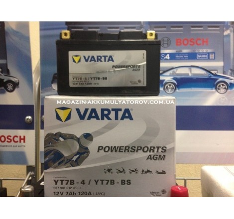 VARTA AGM YT7B-BS 12v 7Аh 120A