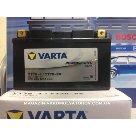VARTA AGM YT7B-BS 12v 7Аh 120A