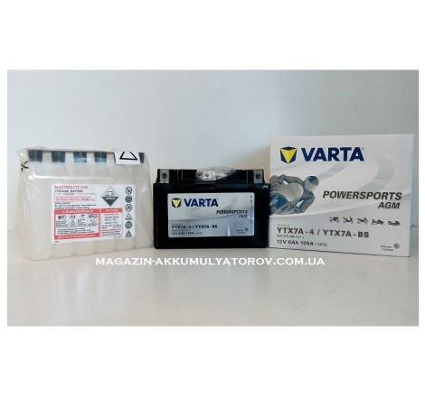 VARTA AGM YTX7A-BS 12v 6Аh 100A