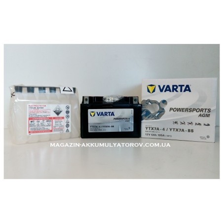 VARTA AGM YTX7A-BS 12v 6Аh 100A
