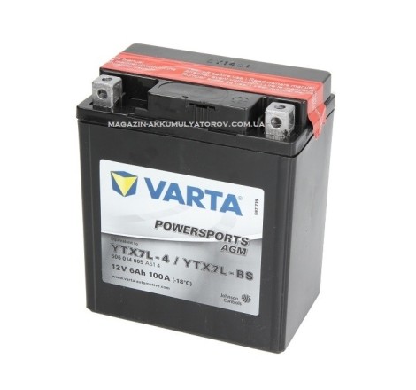 VARTA AGM YTX7L-BS 12v 6Ah 100A