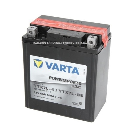 VARTA AGM YTX7L-BS 12v 6Ah 100A