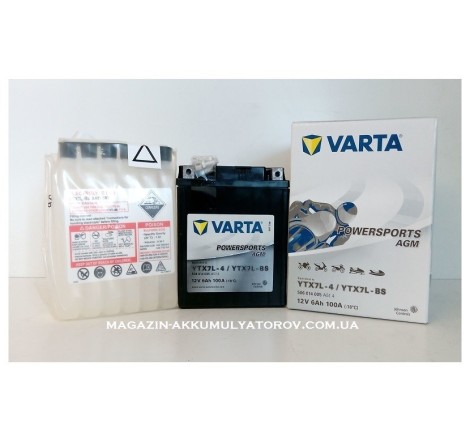 VARTA AGM YTX7L-BS 12v 6Ah 100A