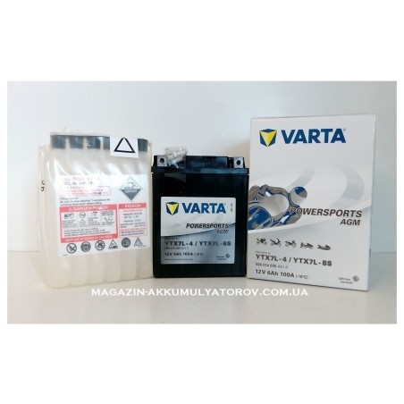 VARTA AGM YTX7L-BS 12v 6Ah 100A