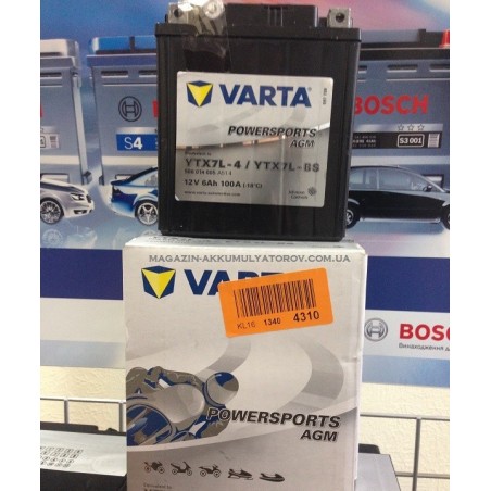 VARTA AGM YTX7L-BS 12v 6Ah 100A