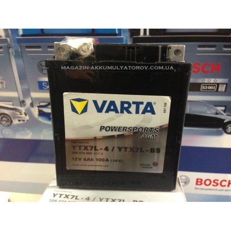 VARTA AGM YTX7L-BS 12v 6Ah 100A