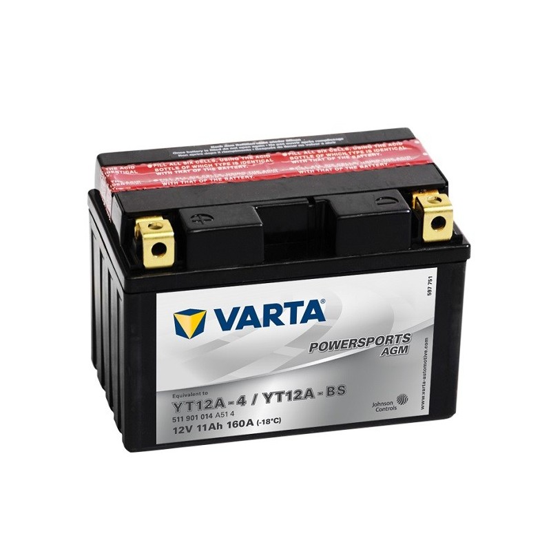 VARTA YT12A-BS 12V 11Ah 160A