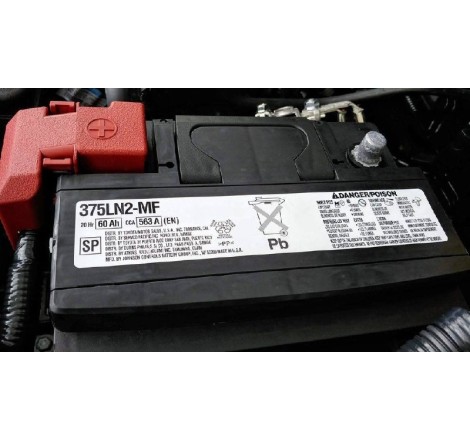 Акумулятор 375LN2-MF 20HR 60Ah CCA 563A