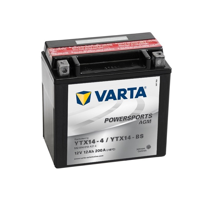 VARTA AGM YTX14-BS 12V 12Ah 200A