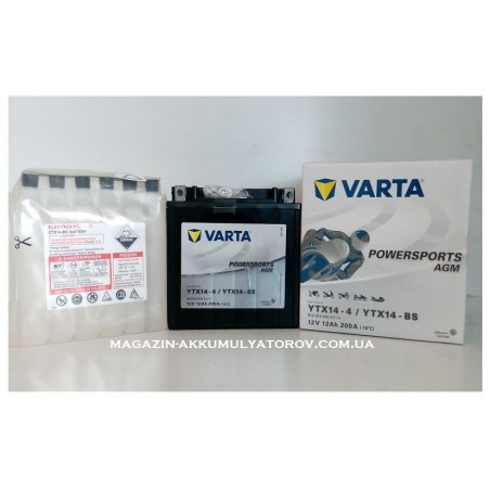 VARTA AGM YTX14-BS 12V 12Ah 200A