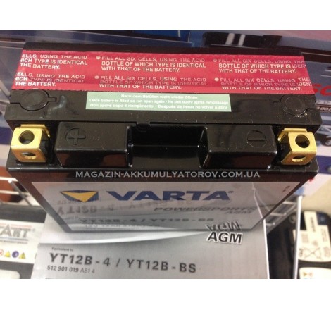 VARTA AGM YT12B-BS 12V 12Ah 215A