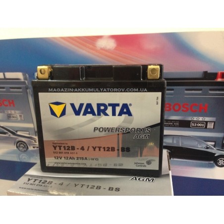 VARTA AGM YT12B-BS 12V 12Ah 215A
