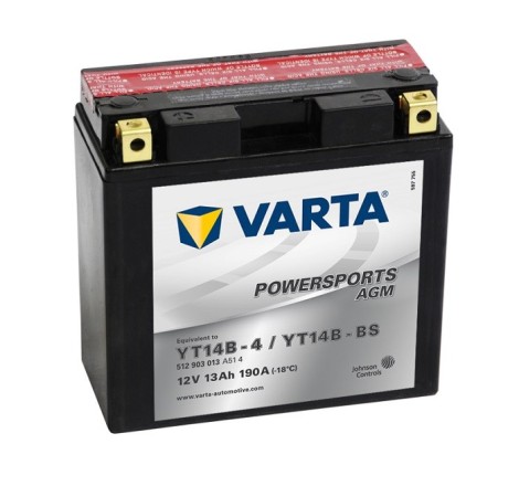 VARTA AGM YT14B-BS 12V 13Ah 190A