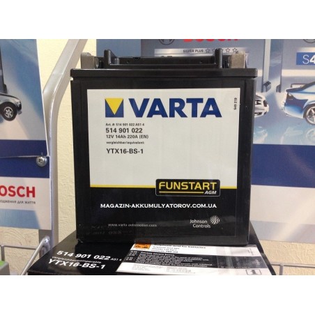VARTA AGM YTX16-BS-1 12V 14Ah 210A