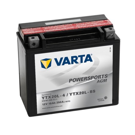 VARTA AGM YTX20L-BS 12V 18Ah 250A