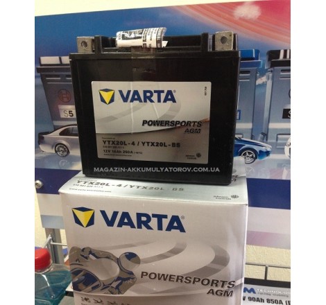 VARTA AGM YTX20L-BS 12V 18Ah 250A