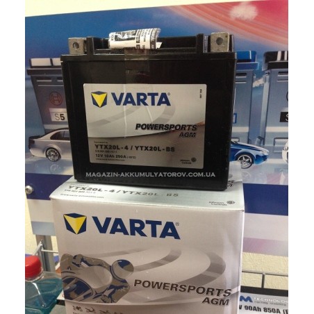 VARTA AGM YTX20L-BS 12V 18Ah 250A