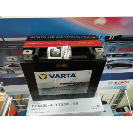VARTA AGM YTX20L-BS 12V 18Ah 250A