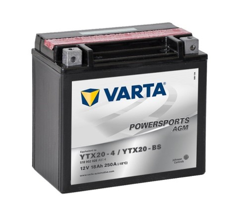 VARTA AGM YTX20-BS 18Ah 250A