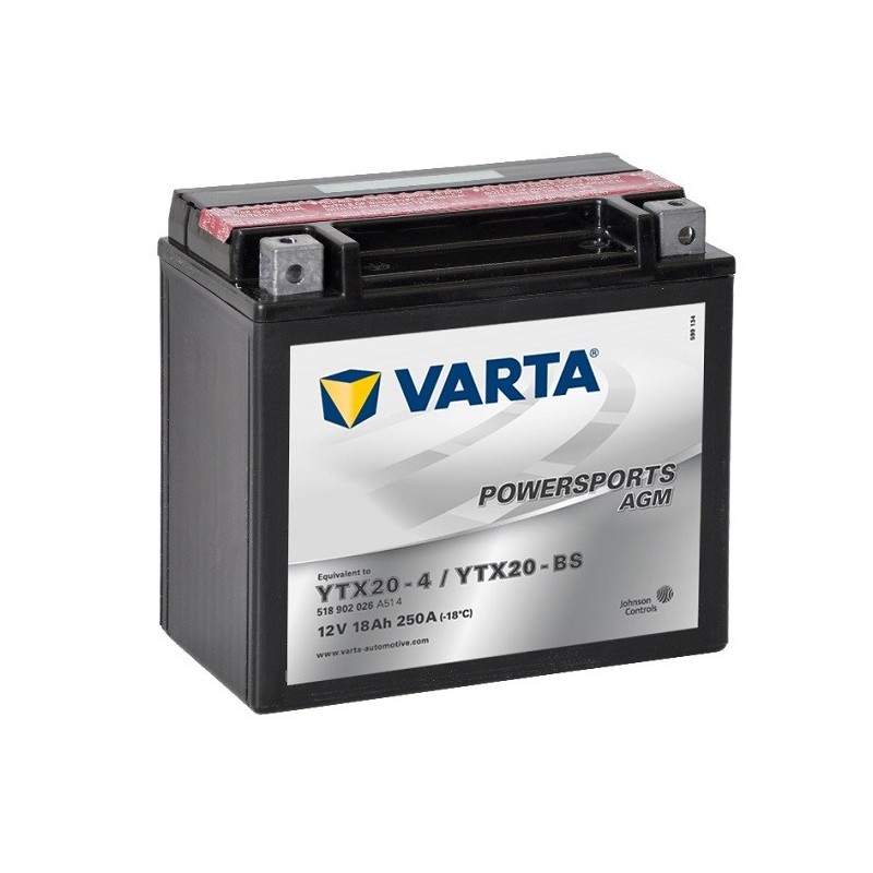 VARTA AGM YTX20-BS 18Ah 250A