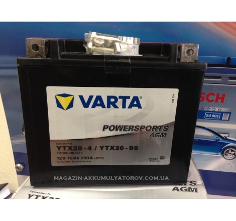 VARTA AGM YTX20-BS 18Ah 250A