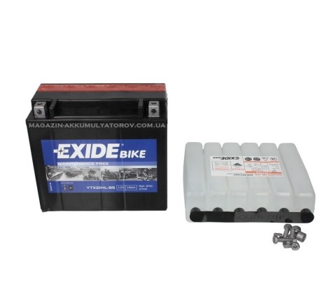 EXIDE BIKE AGM YTX20HL-BS 18Ah 270A