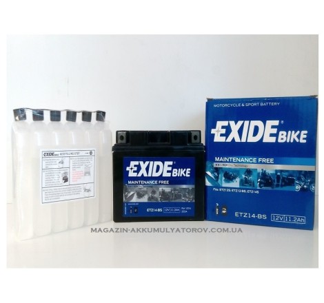 EXIDE AGM ETZ14-BS 11.2Ah 205A (Оригинал)
