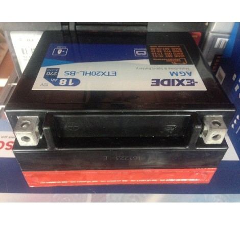 EXIDE BIKE AGM ETX20HL-BS 18Ah 270A Оригинал