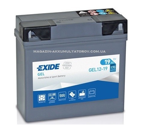EXIDE BIKE GEL 12-19 12v 19Ah 170A