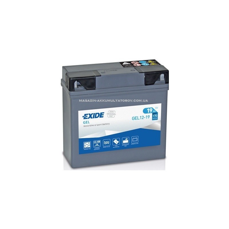 EXIDE BIKE GEL 12-19 12v 19Ah 170A