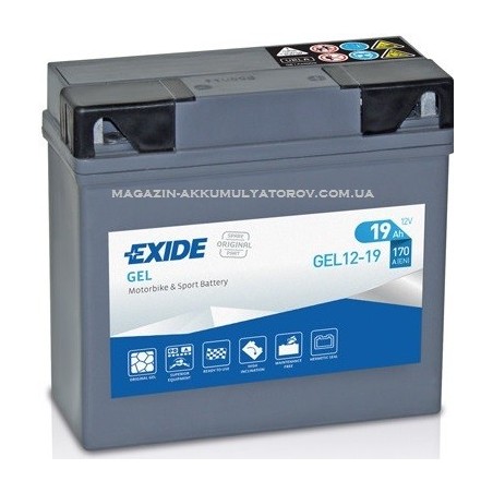 EXIDE BIKE GEL 12-19 12v 19Ah 170A