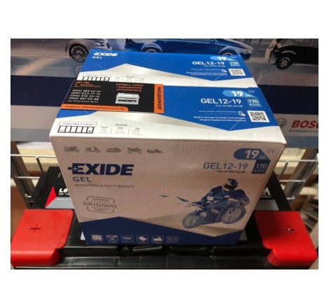 EXIDE BIKE GEL 12-19 12v 19Ah 170A