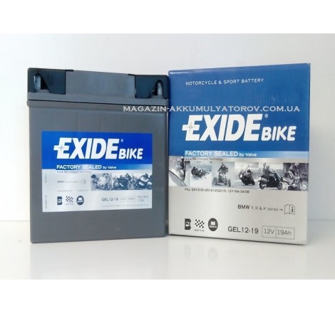 EXIDE BIKE GEL 12-19 12v 19Ah 170A