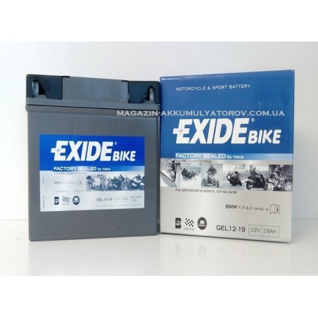 EXIDE BIKE GEL 12-19 12v 19Ah 170A