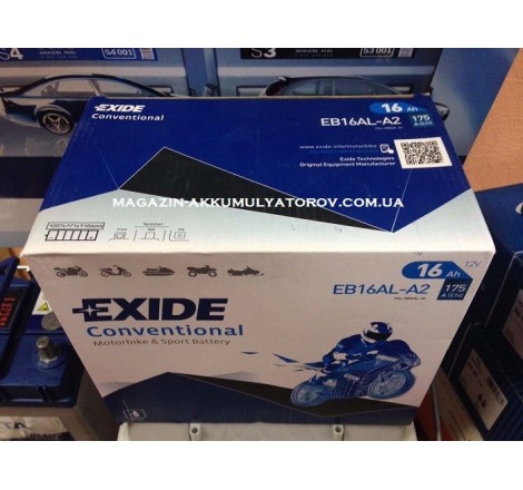EXIDE EB16AL-A2 12v 16Аh 175A
