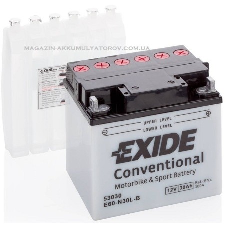 EXIDE BIKE E60-N30L-A 30Ah 300A