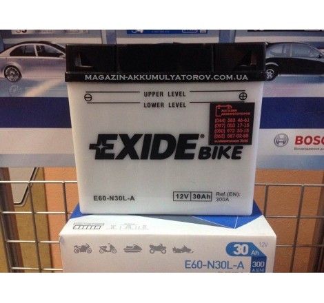 EXIDE BIKE E60-N30L-A 30Ah 300A