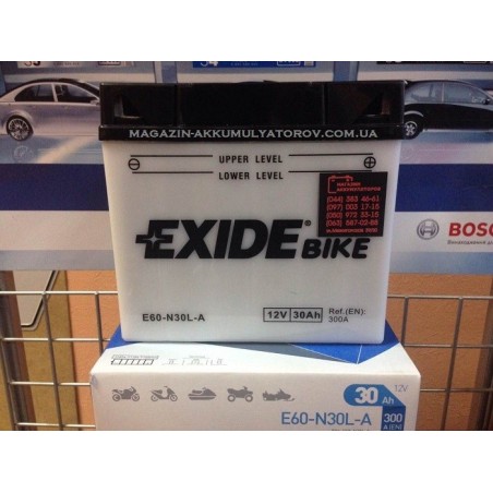 EXIDE BIKE E60-N30L-A 30Ah 300A