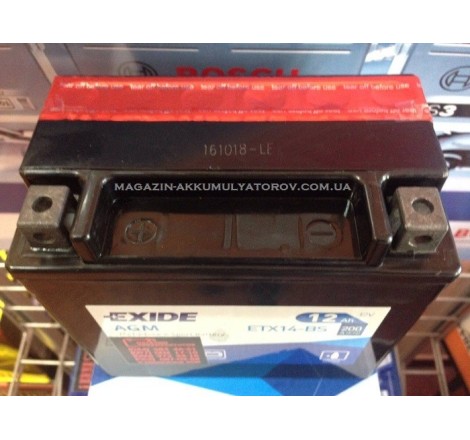 Exide Bike ETX14-BS 12Ah 200A Оригинал