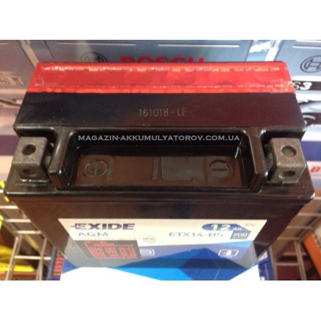 Exide Bike ETX14-BS 12Ah 200A Оригинал
