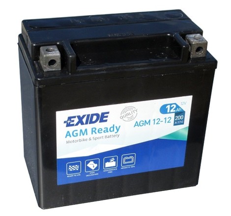 Аккумулятор EXIDE AGM Ready AGM12-12 12v 12Ah 200A Оригинал