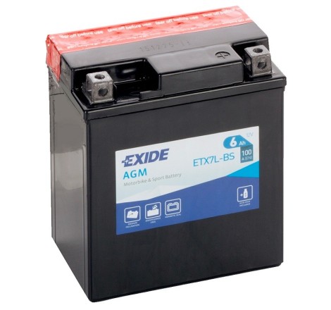Exide Bike AGM ETX7L-BS 6Ah 100A
