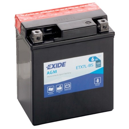 Exide Bike AGM ETX7L-BS 6Ah 100A
