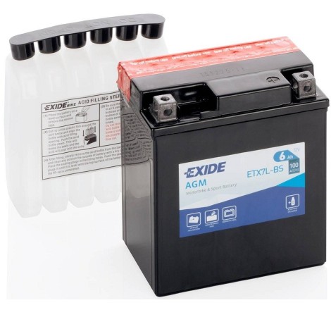 Exide Bike AGM ETX7L-BS 6Ah 100A