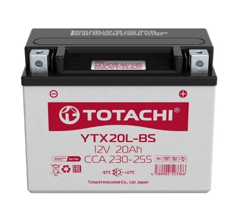 Totachi YTX20L-BS 18Ah 250A