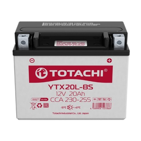 Totachi YTX20L-BS 18Ah 250A